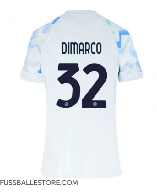 Günstige Inter Milan Federico Dimarco #32 Auswärtstrikot Damen 2025-26 Kurzarm Günstige Inter Milan Federico Dimarco #32 Auswärtstrikot Damen 2025-26 Kurzarm